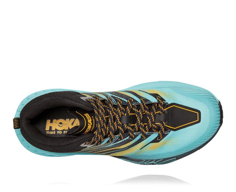 Hoka One One Trainers Womens Blue - Speedgoat Mid GORE-TEX 2 - 12746BNMJ